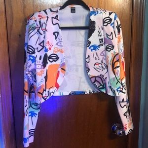 Shein. Colorful short blazer. Size large